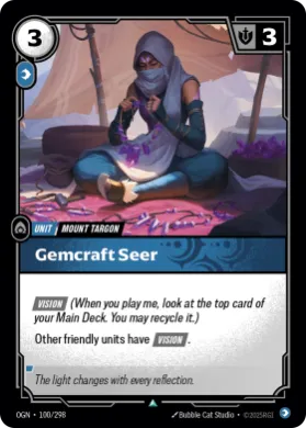 Gemcraft Seer ( OGN-100/298) Origins Main Set