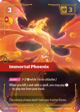 Immortal Phoenix ( OGN-037/298) Origins Main Set