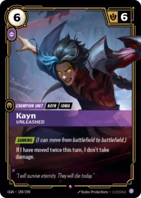 Kayn, Unleashed ( OGN-189/298) Origins Main Set