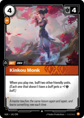 Kinkou Monk ( OGN-141/298) Origins Main Set