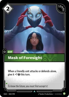Mask of Foresight ( OGN-060/298) Origins Main Set