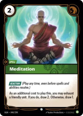 Meditation ( OGN-048/298) Origins Main Set