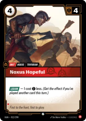 Noxus Hopeful ( OGN-012/298) Origins Main Set