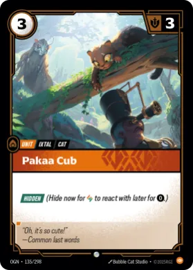 Pakaa Cub ( OGN-135/298) Origins Main Set