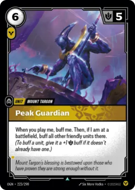 Peak Guardian ( OGN-223/298) Origins Main Set