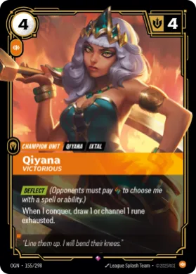 Qiyana, Victorious ( OGN-155/298) Origins Main Set