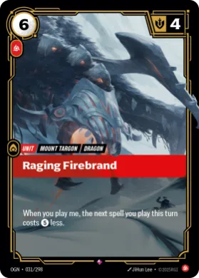 Raging Firebrand ( OGN-031/298) Origins Main Set