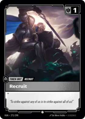 Recruit (DE) ( OGN-271/298) Origins Main Set