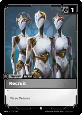 Recruit (ZN) ( OGN-273/298) Origins Main Set