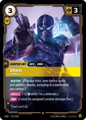 Shen, Kinkou ( OGN-241/298) Origins Main Set