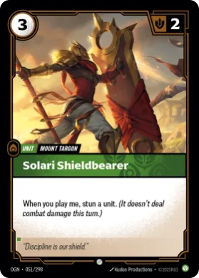 Solari Shieldbearer ( OGN-051/298) Origins Main Set