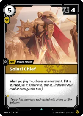 Solari Chief ( OGN-225/298) Origins Main Set