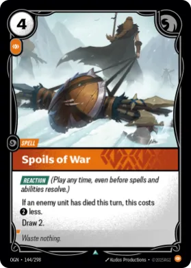 Spoils of War ( OGN-144/298) Origins Main Set