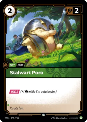Stalwart Poro ( OGN-052/298) Origins Main Set