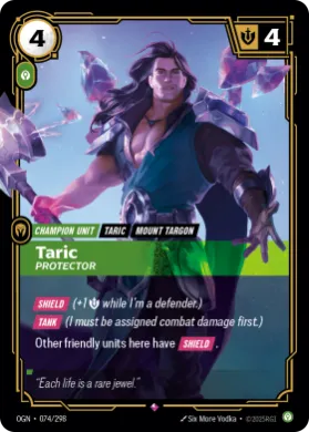 Taric, Protector ( OGN-074/298) Origins Main Set