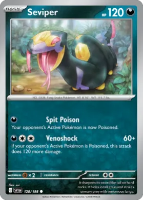 Seviper (SVI 128) Scarlet & Violet