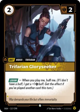 Trifarian Gloryseeker ( OGN-217/298) Origins Main Set