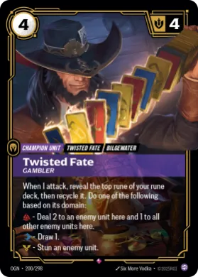 Twisted Fate, Gambler ( OGN-200/298) Origins Main Set