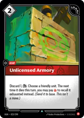Unlicensed Armory ( OGN-023/298) Origins Main Set