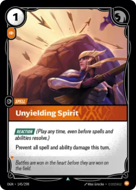 Unyielding Spirit ( OGN-145/298) Origins Main Set