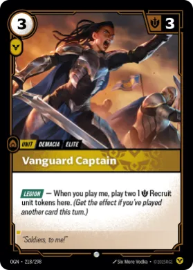 Vanguard Captain ( OGN-218/298) Origins Main Set