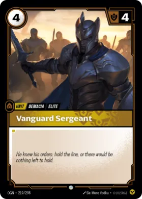 Vanguard Sergeant ( OGN-219/298) Origins Main Set