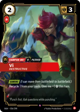 Vi, Destructive ( OGN-036/298) Origins Main Set