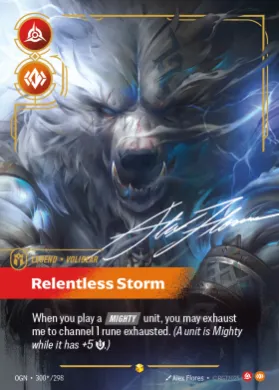 Volibear, Relentless Storm ( OGN-300*/298) Origins Main Set