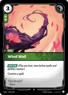 Wind Wall ( OGN-064/298) Origins Main Set
