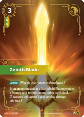 Zenith Blade ( OGN-262/298) Origins Main Set