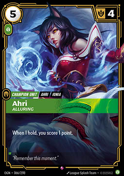 Ahri, Alluring – V.1 - Rare