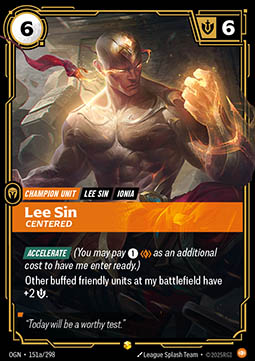 Lee Sin, Centered – V.2 - Showcase