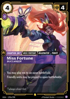 Miss Fortune, Buccaneer ( OGN-193a/298) Origins Main Set