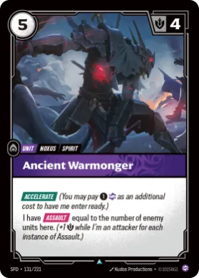 Ancient Warmonger (SFD SFD-131/221) Spiritforged