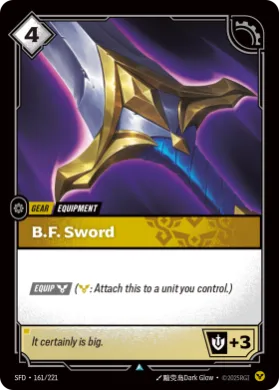 B.F. Sword (SFD SFD-161/221) Spiritforged