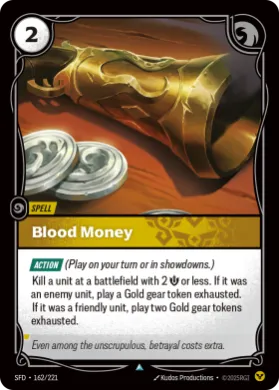 Blood Money (SFD SFD-162/221) Spiritforged