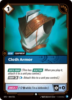 Cloth Armor (SFD SFD-064/221) Spiritforged