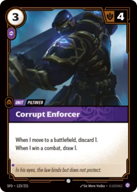 Corrupt Enforcer (SFD SFD-123/221) Spiritforged
