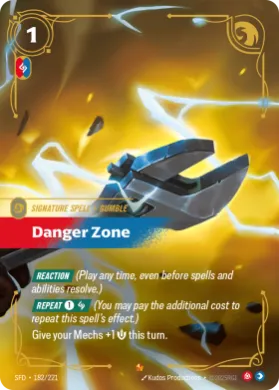 Danger Zone (SFD SFD-182/221) Spiritforged