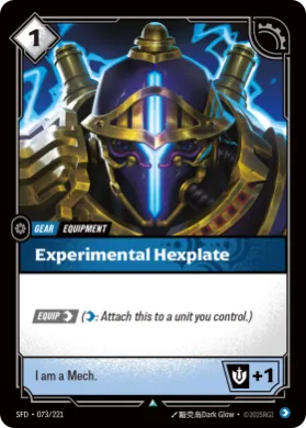 Experimental Hexplate (SFD SFD-073/221) Spiritforged