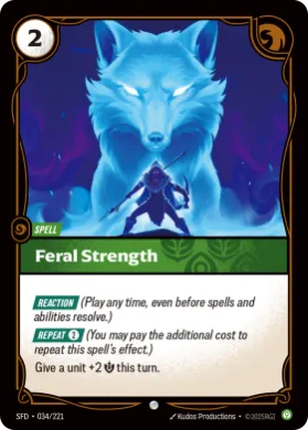 Feral Strength (SFD SFD-034/221) Spiritforged