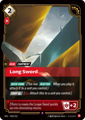 Long Sword (SFD SFD-022/221) Spiritforged