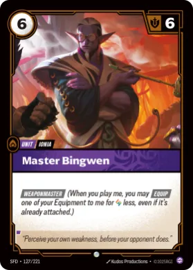 Master Bingwen (SFD SFD-127/221) Spiritforged