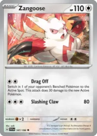 Zangoose (SVI 147) Scarlet & Violet