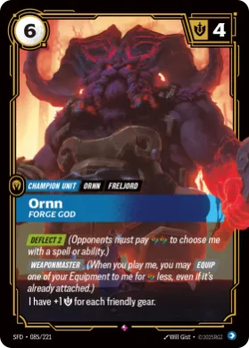 Ornn, Forge God (SFD SFD-085/221) Spiritforged