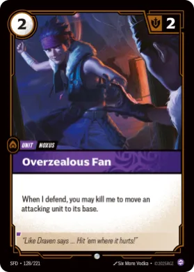 Overzealous Fan (SFD SFD-128/221) Spiritforged