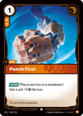 Punch First (SFD SFD-097/221) Spiritforged