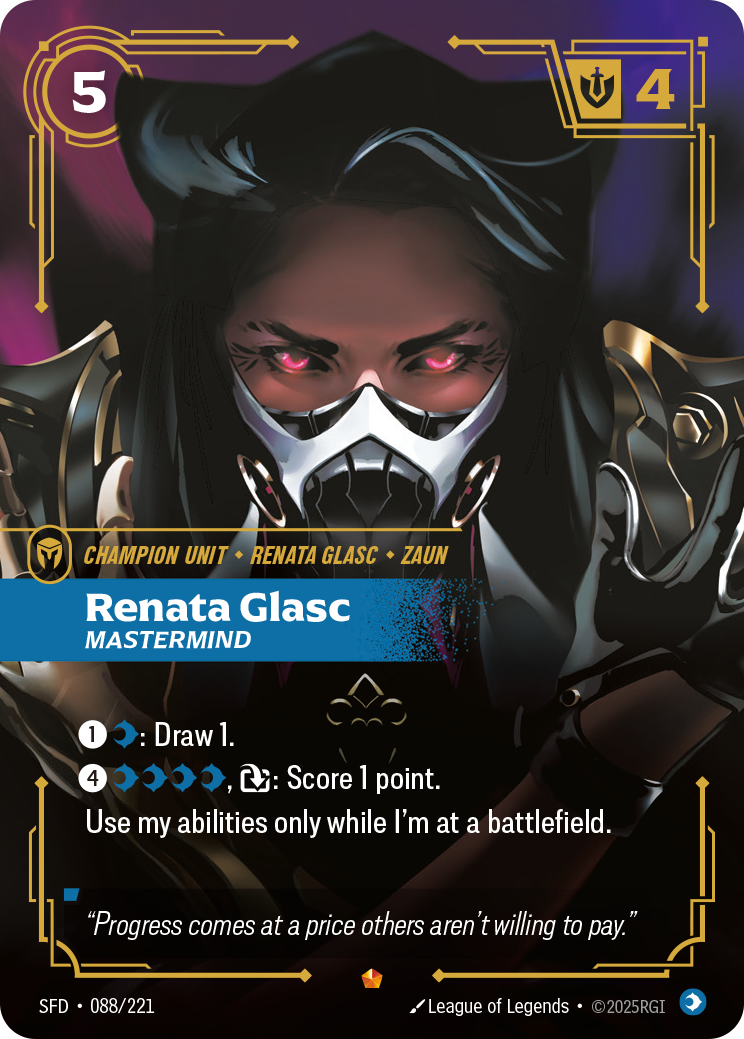 Renata Glasc, Mastermind – V.1 - Epic
