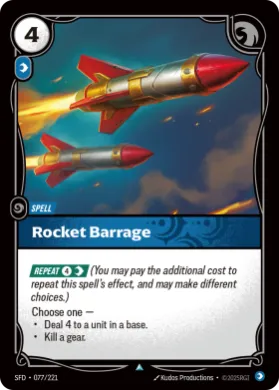 Rocket Barrage (SFD SFD-077/221) Spiritforged