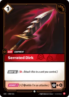 Serrated Dirk (SFD SFD-009/221) Spiritforged